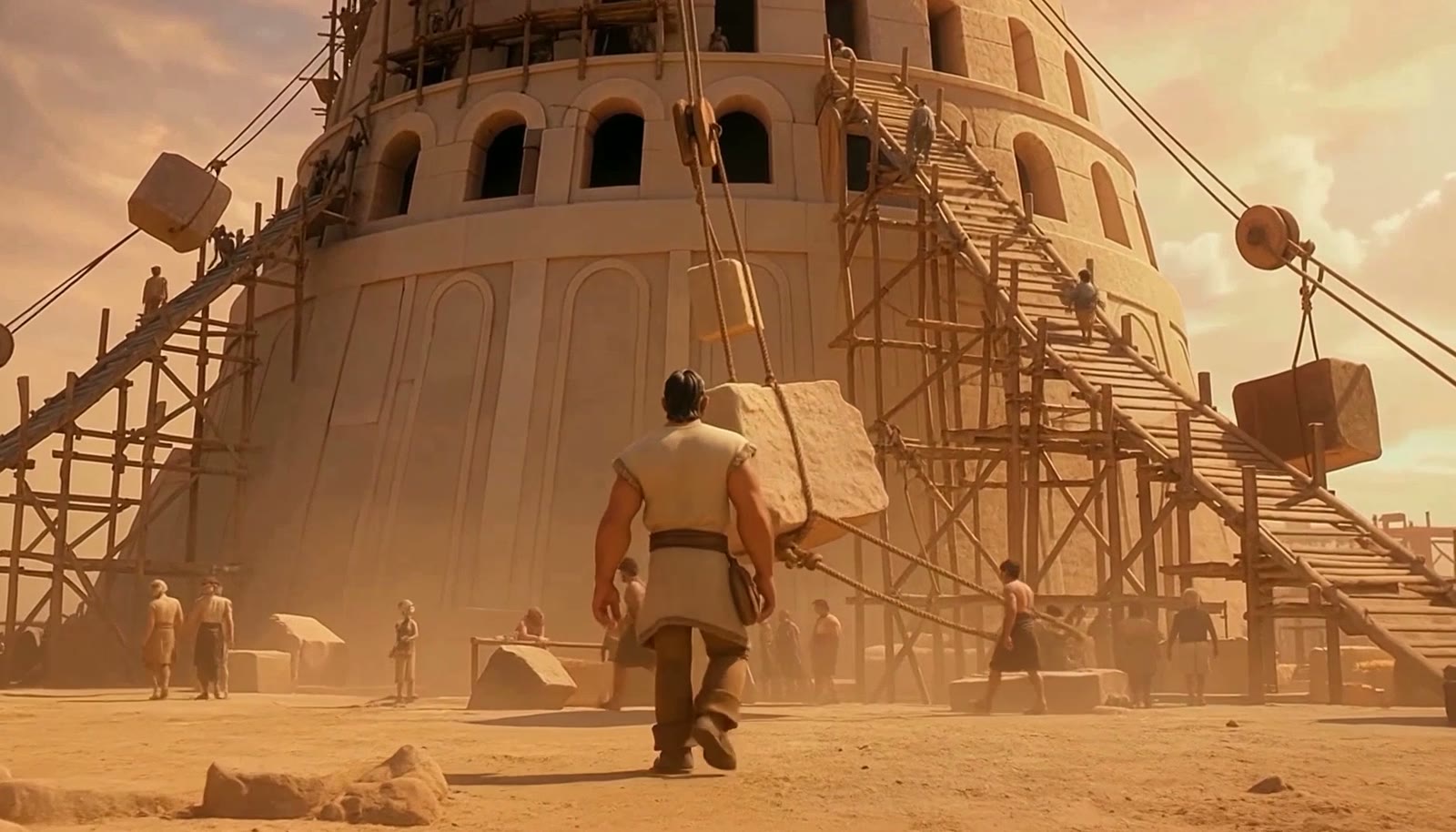 Still from The Tower of Babel